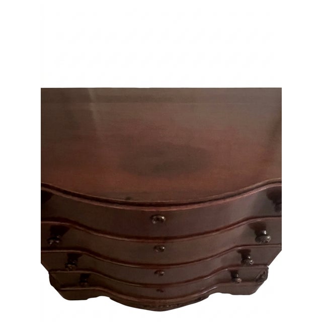 Brown Antique English Oak Chest of Drawers For Sale - Image 8 of 12
