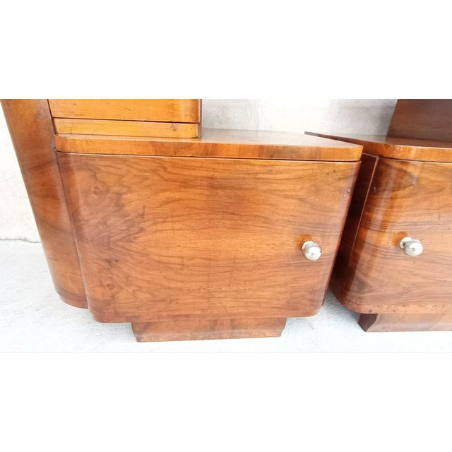 Bedside Tables by Jindřich Halabala for Up Závody, 1940s, Set of 2 For Sale - Image 10 of 18