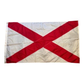 Late 20th Century Alabama State Flag For Sale