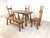 Vintage Brutalist Dining Set, 1960s, Set of 5 For Sale - Image 9 of 10