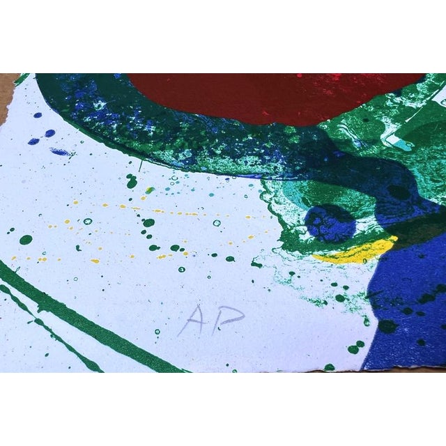 Contemporary Sam Francis, Abstract Lithograph, 1992, Lithograph For Sale - Image 3 of 4