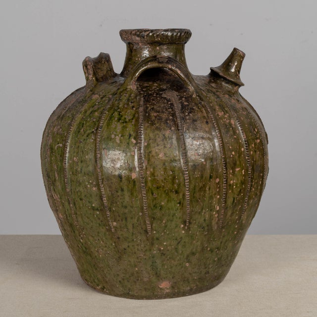 18th Century French Pottery Walnut Oil Jug From Perigord For Sale - Image 10 of 13