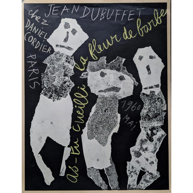 Jean Dubuffet, Composition with Characters, Lithograph, 1960 For Sale - Image 6 of 6