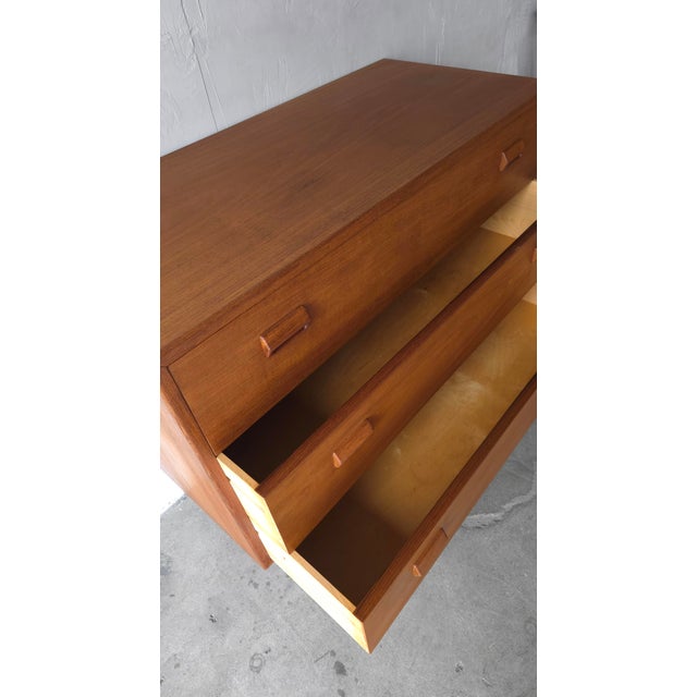 Wood Mid Century Danish Teak Dresser Vanity Desk Combo by Borge Mogensen For Sale - Image 7 of 12