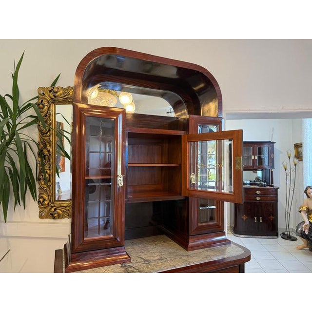 Art Nouveau Cabinet in Mahogany, 1890s For Sale - Image 11 of 14