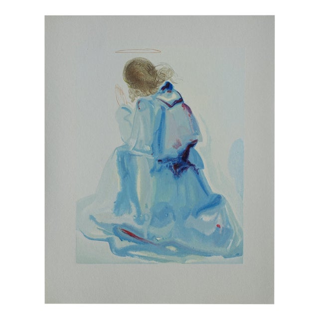 Salvador Dali, The Angel, Woodcut For Sale