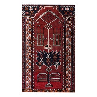 Afghan Kargahi Rug in Wool For Sale