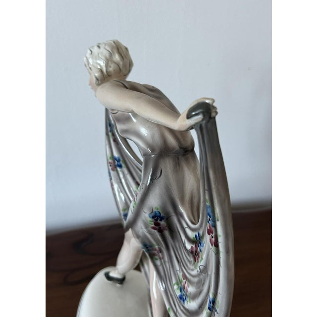 Art Deco Sculpture of a Dancer from Goldscheider, Austria, 1920s For Sale - Image 16 of 18