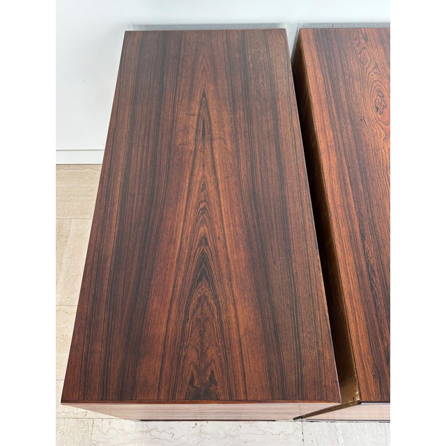 Dark Wood Chest of Drawers from Svend Langkilde, Denmark, 1960s, Set of 2 For Sale - Image 12 of 18