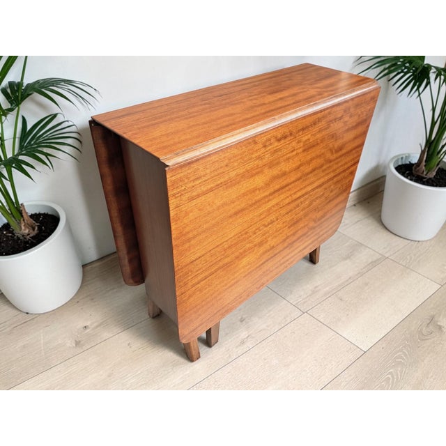 Mid-Century Teak Gate Leg Dining Table Drop Leaf in the style of G Plan, 1970s For Sale - Image 16 of 18