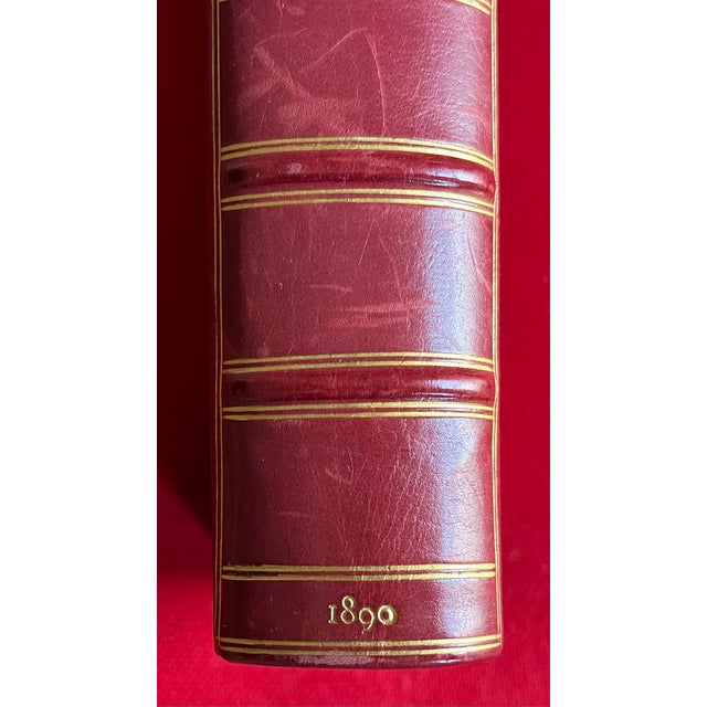Victorian Fine Red Leather Binding - "Tennis, Rackets, Fives" - First Edition Book by J. M. Heathcote, London 1890 For Sale - Image 3 of 18