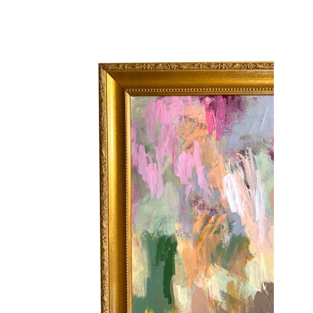 "Spring Ether" 2026 Original Painting With Vintage Frame by Jessalin Beutler For Sale - Image 4 of 5