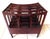 Vintage Mid Century Mahogany Wood Canterbury Magazine Rack For Sale - Image 9 of 12