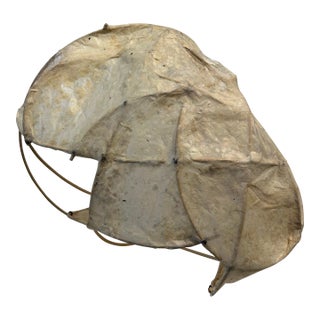 Handmade Japanese Kozo Paper and Reed Sculpture For Sale