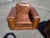 Pair of Fully Restored French Art Deco Two-Tone Leather Club Chairs For Sale - Image 9 of 15