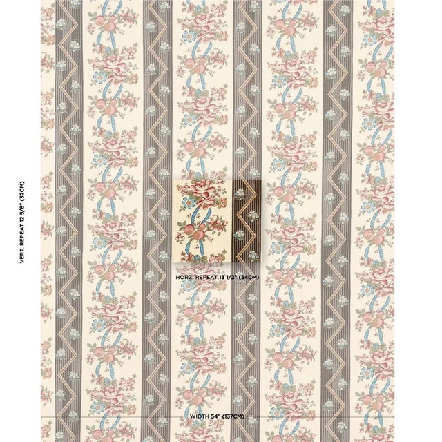 Inspired by a French hand-block print, this fantastic floral stripe is table printed on versatile, mid-weight linen. With...