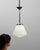 1920s French Art Deco Glass Pendant With Chrome Fitting For Sale - Image 18 of 18