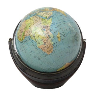 Small Terrestrial Globe from Columbus Verlag Paul Oestergaard, 1950s For Sale