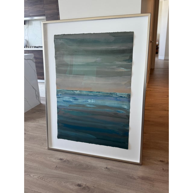 Large Sharon Strasburg Seascape Painting For Sale In Washington DC - Image 6 of 15
