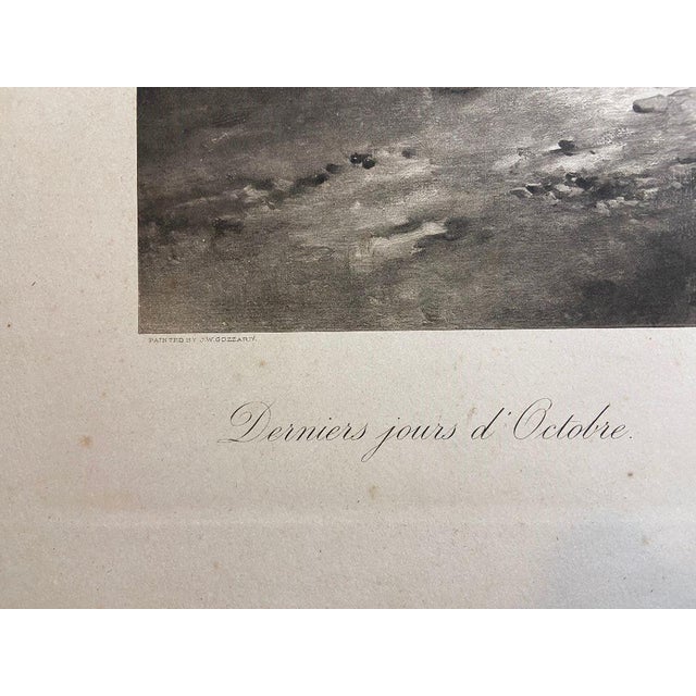 Black James Walter Gozzard, Landscape, 1910, Lithograph, Framed For Sale - Image 8 of 12