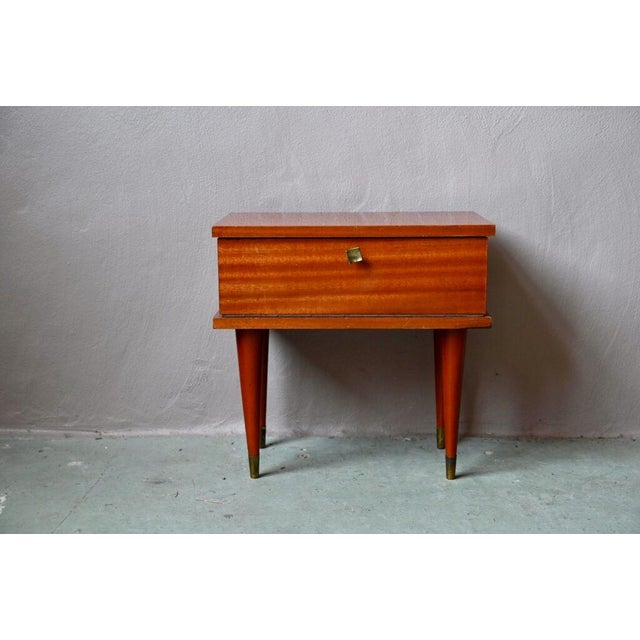 Vintage Oak Bedside Table For Sale - Image 10 of 10