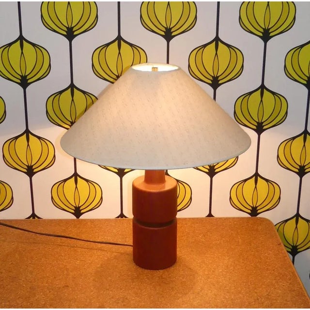 Domus Table Lamp in Teak, 1960s For Sale - Image 11 of 12