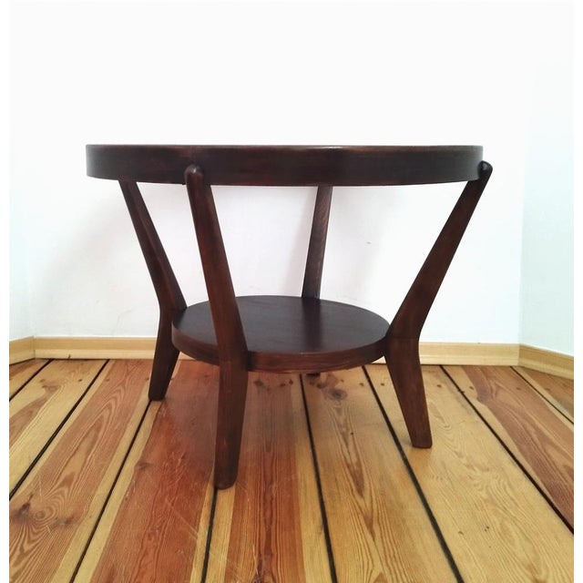 Wood Coffee Table attributed to K. Kozelka for Interier Praha, Former Czechoslovakia, 1930s For Sale - Image 7 of 15