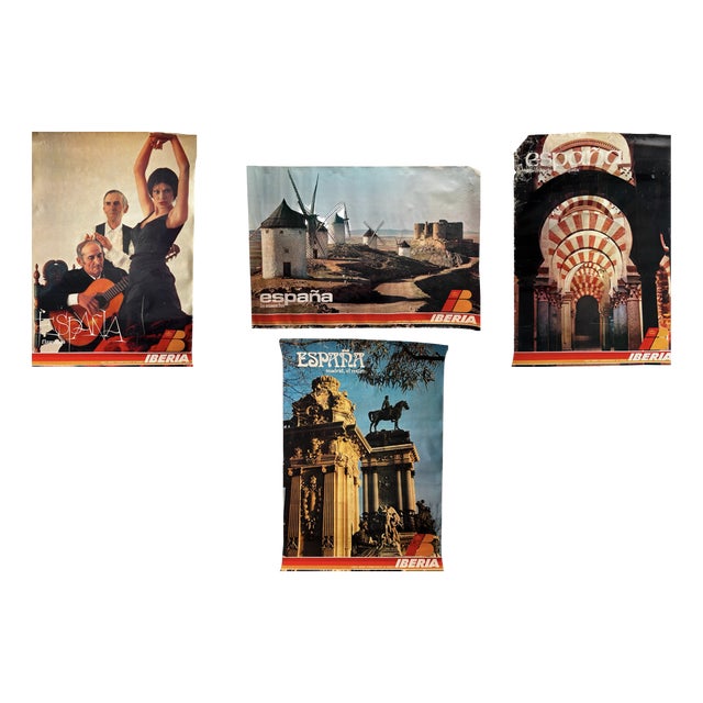 Iberia Posters by Hauser and Menet, 1978, Set of 4 For Sale