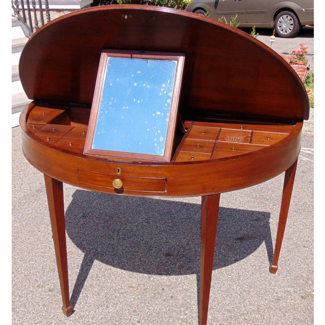 Brown 18th Century George III Hepplewhite Mahogany Dressing Table For Sale - Image 8 of 10