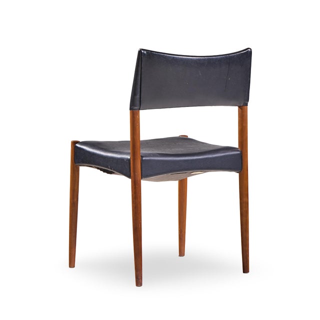 Brown Villy Schou Andersen Mid Century Danish Teak Dining Chairs - Set of 4 For Sale - Image 8 of 12