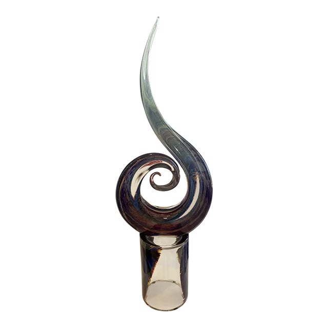 Spiral Murano Glass Sculpture For Sale