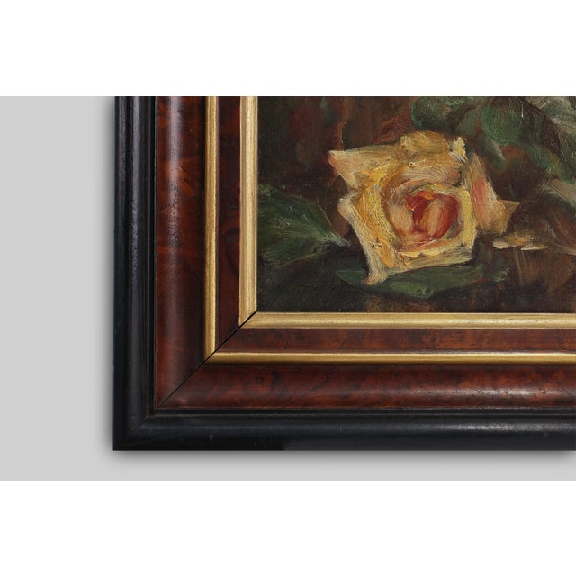 1940s French Artist, Still Life of a Vase with Flowers, 1940s, Oil on Canvas, Framed For Sale - Image 5 of 10