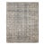 Modern Soumak Style Handmade Geometric Gray Wool Rug For Sale