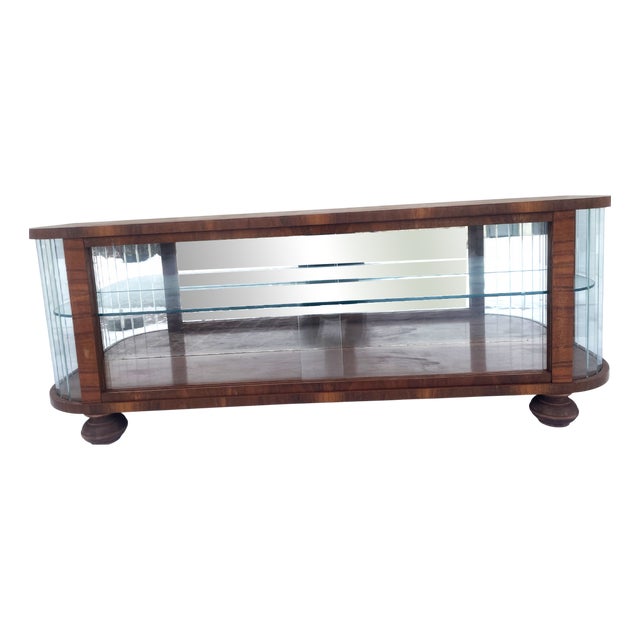 Mid-20th Century Display Case with Sliding Glass Panes, 1962 For Sale