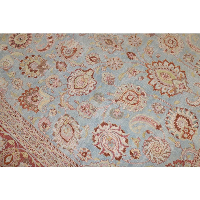 Early 20th Century Blue Persian Meshed Rug - 10'2" x 15'8" For Sale In New York - Image 6 of 10