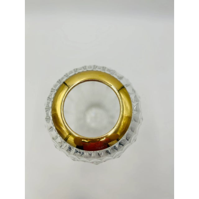 Silver Tiffany & Company Vermeil Sterling Silver, Cut Crystal Centerpiece Vase For Sale - Image 8 of 9