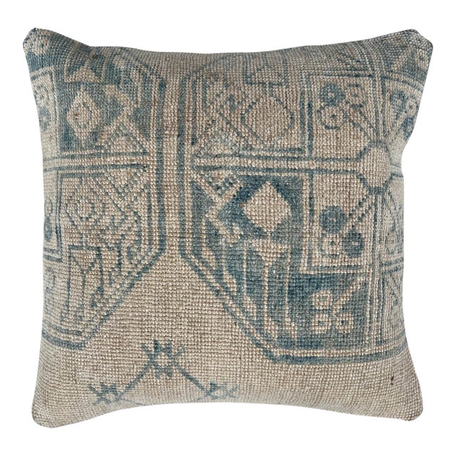 Vintage Turkish Rug Pillow For Sale