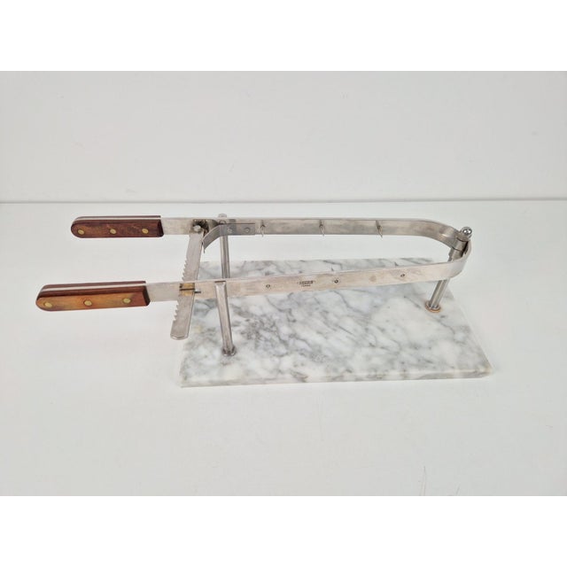Vintage Ham Holder with Marble Base from Fisher, France, 1970s For Sale - Image 6 of 10