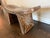 Hand-Painted Indian Curved Wood Stool With Floral Motifs For Sale - Image 4 of 4