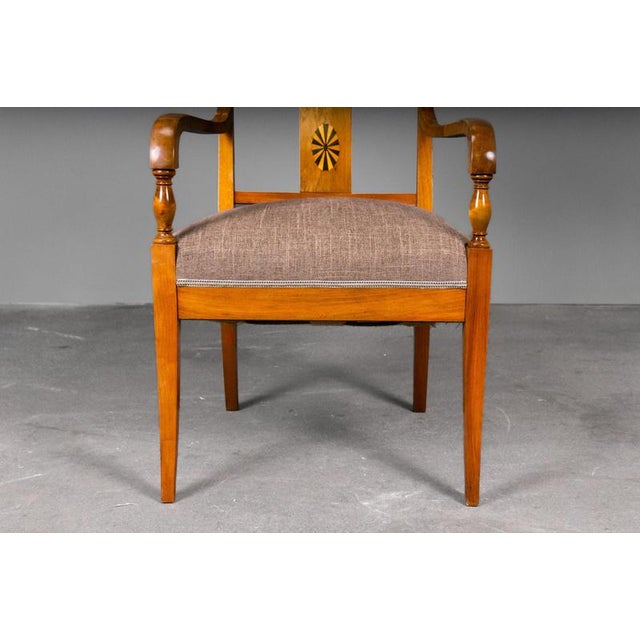 Biedermeier Style Chairs, Early 20th Century, Set of 3 For Sale - Image 15 of 18