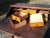 1850s Antique 2 Piece Cherry Curly Maple Slant Front Secretary Desk With Bookcase Top For Sale - Image 11 of 18