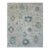 Oushak Handmade Wool Rug in Ivory and Blue For Sale