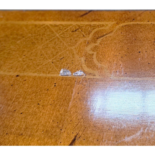 Vintage Ethan Allen Hollywood Regency Chinoiserie Stereo Bar Cabinet, Hand-Painted Chinese Landscape For Sale - Image 11 of 18