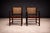 Mid-Century Modern Pair of Armchairs in Hardwood & Caning 1960s For Sale - Image 3 of 7