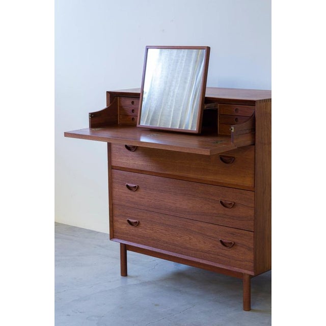 Vanity dresser designed by peter hvidt & orla mølgaard nielsen. Produced in denmark by søborg furniture during the 1950s....