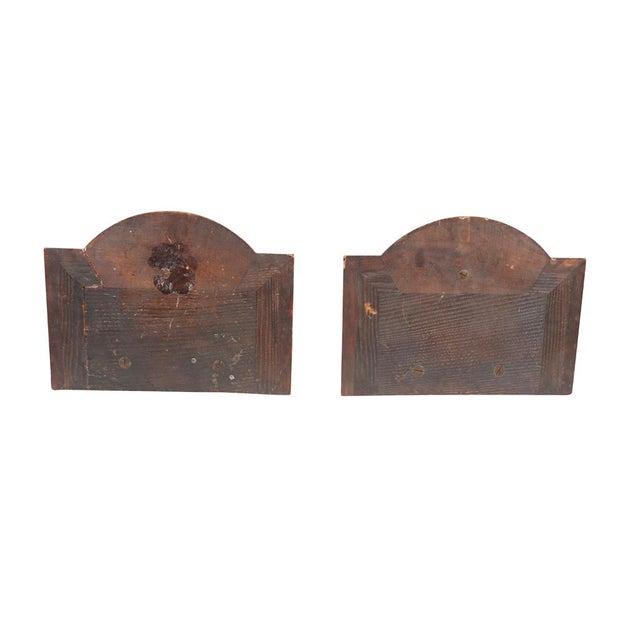 Pair of Renaissance Revival Carved Walnut Wall Brackets by Luigi Frullini For Sale In Boston - Image 6 of 12