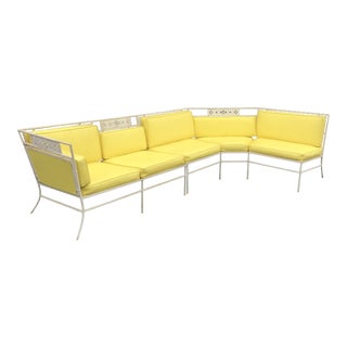 Amazing! Vintage Salterini Wrought Iron Sectional Bamboo Pattern For Sale