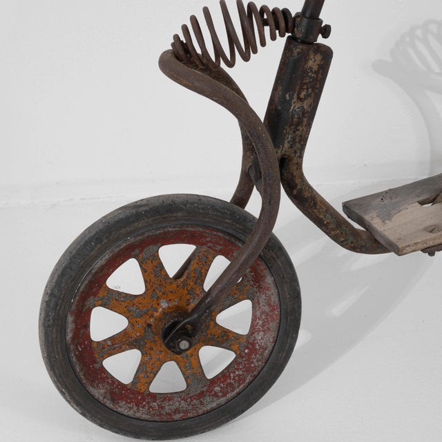 20th Century Central European Metal and Wooden Scooter For Sale In Greensboro - Image 6 of 18