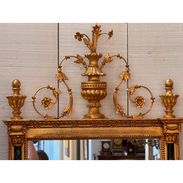 Pair of Vintage Giltwood Mirrors in the Neoclassical Manner For Sale - Image 9 of 11