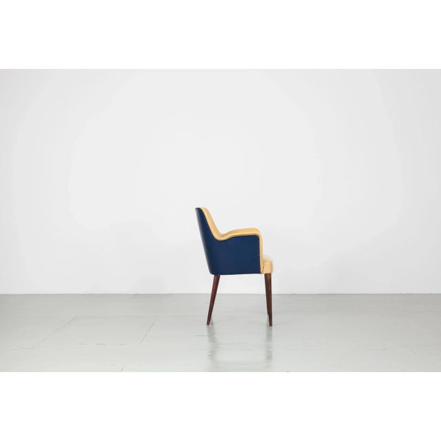 Blue Dining Chairs by Figli di Amadeo Cassina for Cassina, 1950s, Set of 6 For Sale - Image 8 of 18